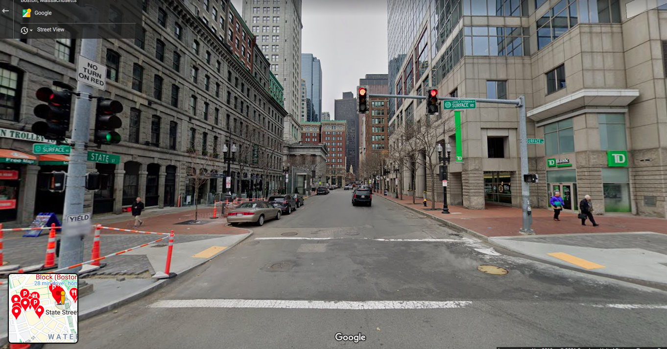 Tight parallel parking space on narrow street in downtown Boston,  Massachusetts, US Stock Photo - Alamy